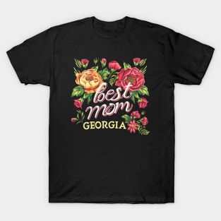 Best Mom From GEORGIA, mothers day USA, presents gifts T-Shirt